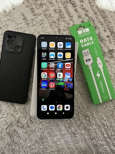 samsung tab a sm 515: Redmi 10C, 64 GB, rəng - Qara, Barmaq izi — 2