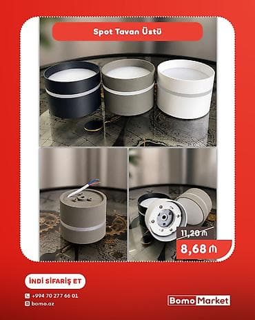 asma tavan 60x60 led: Spot tavanüstü LED işıqlandırma korpusu - Montaj: səthə (tavana) — 1