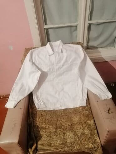 белые мужские спортивные костюмы: Salam aleykum kişi ve Qadin Aşpaz forma dəstleri satiram temiz ketan — 3