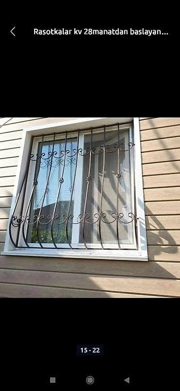 ev pencere: Pəncərə və qapılar üçün nəzərdə tutulmuş dekorativ elementlərlə — 5