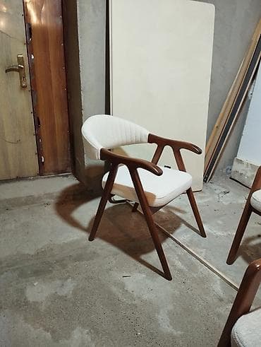 şuşə stollar: Mətbəx üçün, Qatlanmayan, Stul — 4