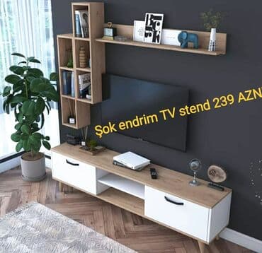 mətbəx rəfləri: Yeni, Düz TV altlığı, Polkalı, Laminat, Azərbaycan — 26