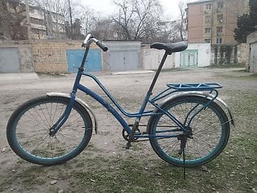 velosiped şosse: Şəhər gəzintisi üçün klassik tək sürüş velosiped - Rəng: mavi - — 1