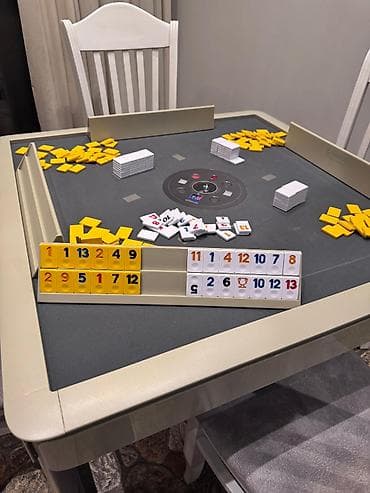 oyun pc: Avtomatik Okey masası – Gletus - 4 nəfərlik kvadrat oyun masası, okey — 1