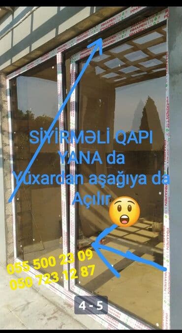 biznes ucun avadanlıq type 1 per page 40: YANA SİYİRMƏLİ PLASTİK-ŞÜŞƏ-ALÜMİNİUM qapı ve pəncərələr — 2
