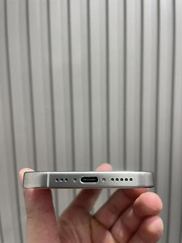iphon xr: IPhone 15 Pro, 128 GB, Gümüşü, Simsiz şarj, Zəmanət, Face ID — 4