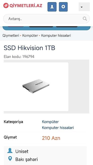 sim kartli modem: Hikvision V310 SSD 1TB paketi açılıb ancaq işlədilməyib səfən — 3