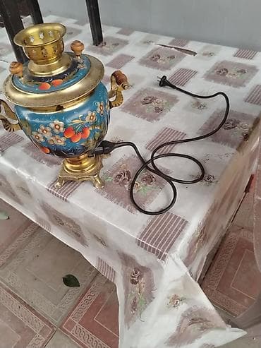 Elektrikli samovar antikadır Rusiyadan gəlin 60 ildirki var lalafoda