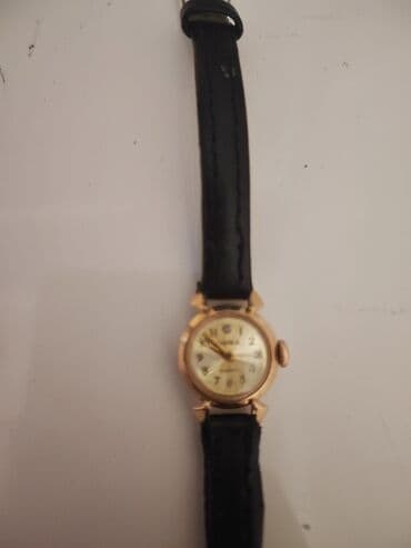 curren saatlari: İşlənmiş, Qol saatı, Chayka, rəng - Qızılı — 1