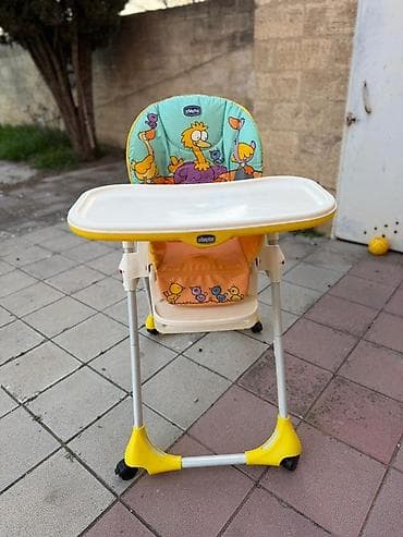 Детский мир: Chicco brendi uşaq yemək stulu,ela veziyyetde,shamaxinka — 4
