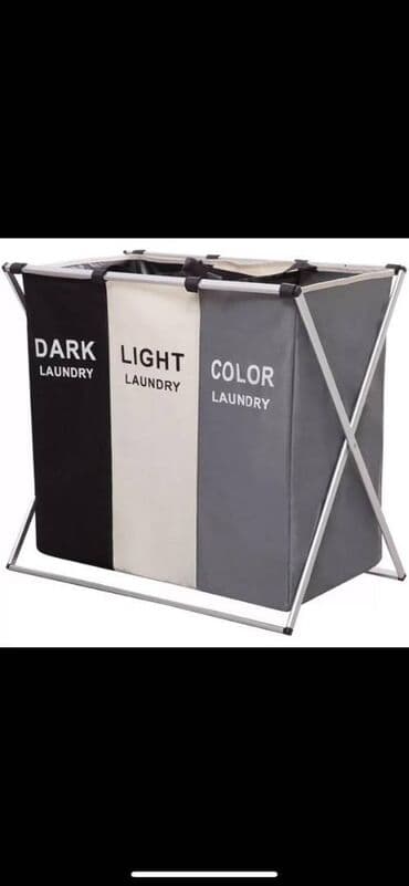 Другие товары для дома: Çamaşır səbəti ikili çirkli paltar saxlama səbəti qatlana bilən suya — 2