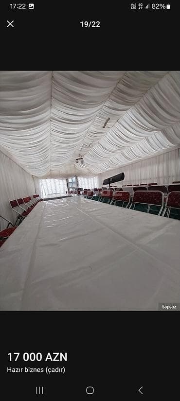 аренда павильон: Cadir her bir adadanli teze masinla birge masinin qablari ag senedler — 7