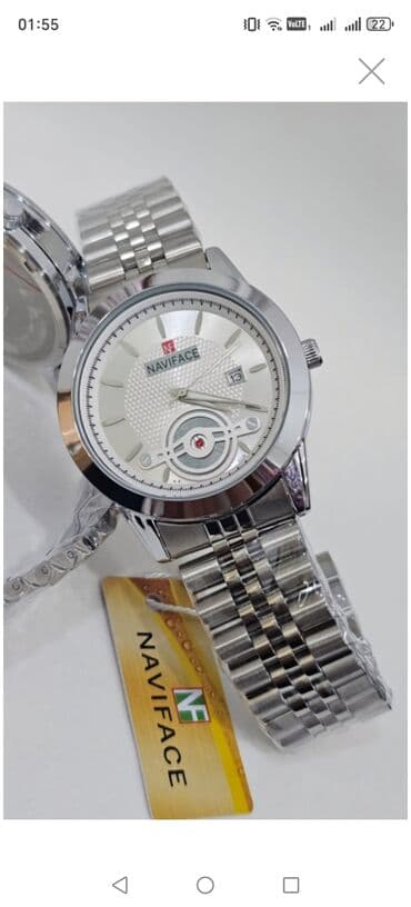 irshad telecom is saatlari: Yeni, Qol saatı, NaviForce, rəng - Qızılı — 1