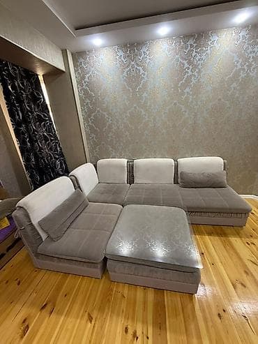 pufik divan: Modul tipli künc divan dəsti - Tərkib: 4 ədəd oturacaq modul + 1 — 10