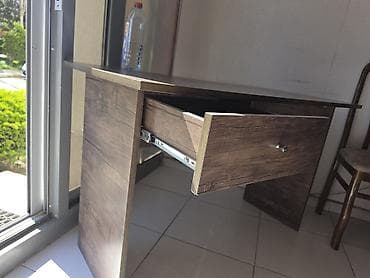 islenmis stol: Düz masa, Stulsuz, Polkasız, Siyirməli, Teksturalı laminat — 2