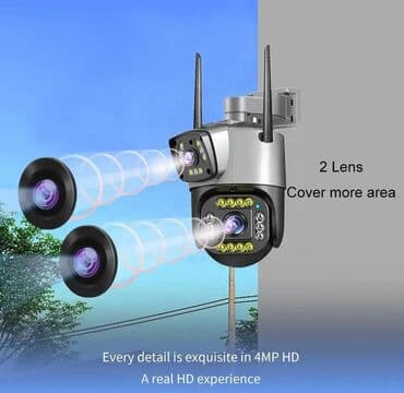 zoom kamera: 👉Kamera V380 Pro 2 lens 1080 FullHD (Camera wifi) 👉Sizə yeni cöl — 6