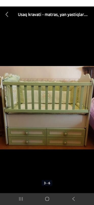 desmal desti: Oğlan və qız üçün, Dördbucaq, Beşik, Dəst ilə, Matras ilə, Yellənmə mexanizmsiz — 1