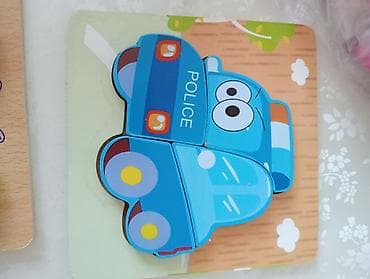 islemis taxta: Taxta uşaq tapmacaları dəsti - Material: hamar işlənmiş ağac, parlaq — 3