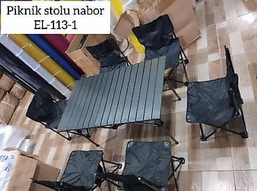 piknik cadiri: Piknik stul dəsti 6 sı birində açılıb yığılan model tb-021391 Qiyməti — 1