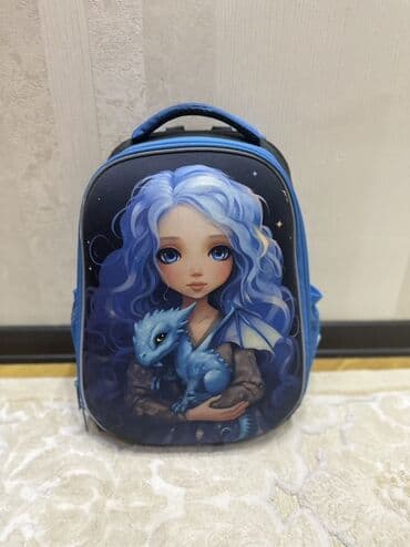 məktəb üçün çantalar: Uşaq məktəb çantaları – sərt ön panel və 3D dizayn Model və — 2