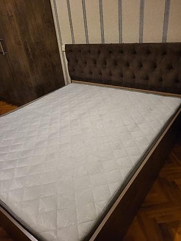 salon üçün mebel: İki nəfərlik yataq dəsti - Ölçü: təxmini 2m x 2.20 sm (şəkillərə — 3