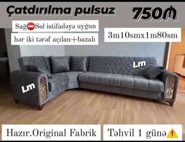 alcipan kreditle: Künc divan, Yeni, Açılan, Bazalı, Parça, Şəhərdaxili pulsuz çatdırılma — 1
