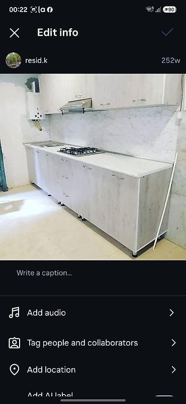 mebel ustasi: Sifarişlə mətbəx dəsti, Sadə laminat — 1
