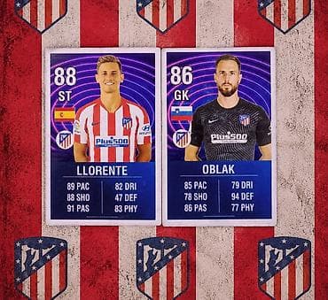 santos: Atletico Madrid futbol kartları — 1