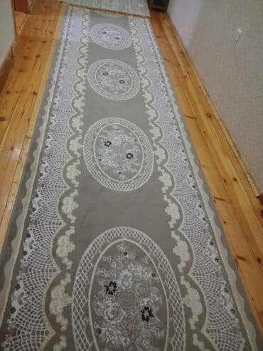 Məhsulların dəsti 1) Dəhliz xalçası (yolu) - Rəng: boz-qırıq ağ