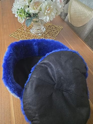 Mavi rəngli yumşaq ev heyvanı yatağı - Növ: Pişik və kiçik itlər üçün