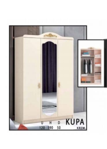 dəhliz dolabı işlənmiş: Yeni, Açılan, 3 qapılı Düz dolab, Qarderob, paltar dolabı, Türkiyə — 1