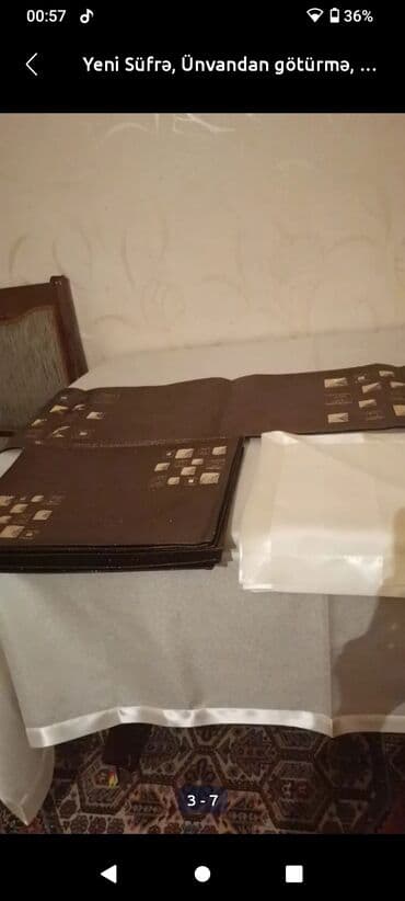 guess tekstil mmc: Yeni rəng - Qəhvəyi Klyonka Süfrə — 3