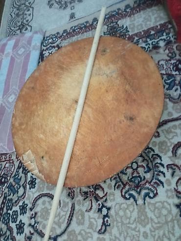 Taxta kündə altı və kündə yayma çubuğu dəsti - Material: bərk ağac -