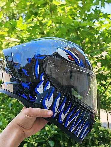 Motorsiklet kask, heç bir qırığı, cızığı yoxdur, yeni alınıb, interkom — 1