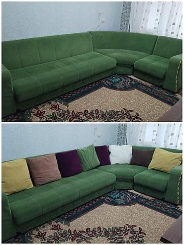 Угловой диван, Б/у, Раскладной, С подъемным механизмом — 1