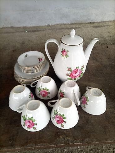 tiens çay: Çay dəsti, rəng - Ağ, Farfor — 1
