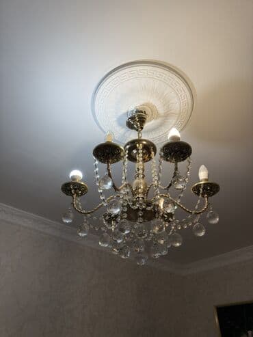 qonaq otagi lusturlari: Çılçıraq, 3 lampa, Metal — 1