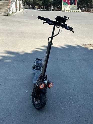 Güclü elektrik skuter - İki ədəd ön LED proyektor farası və halqa — 3
