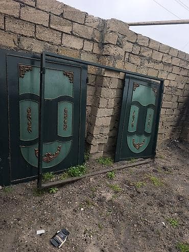 Dəmir Həyət darvazası, Mexaniki, rəng - Yaşıl