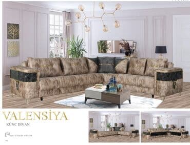 künc divanlar: Угловой диван, Новый, Раскладной, С подъемным механизмом, Ткань, Бесплатная доставка в черте города — 1