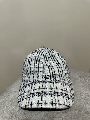 Kurtkalar: Tweed cap - Rəng: ağ–qara qarışıq, toxumalı tweed effektli parça - — 2