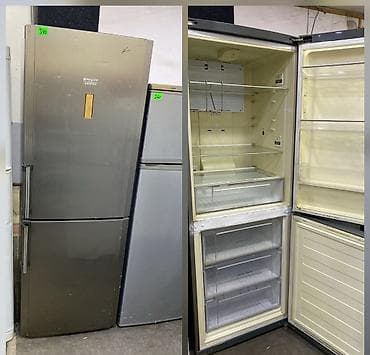 ipad satisi: İşlənmiş 2 qapılı Hotpoint Ariston Soyuducu Satılır, rəng - Gümüşü — 1