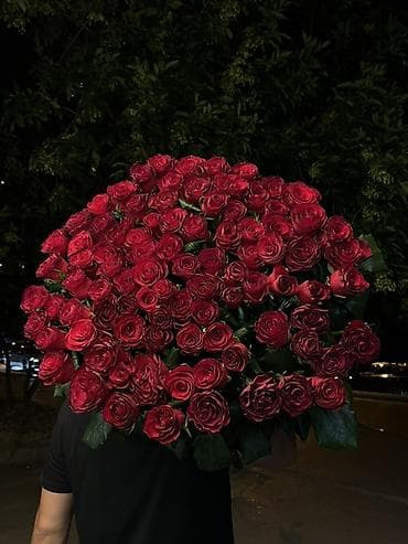 ucuz gül: 101 Roza topdan qiymete satis Her sayda rozalardan buket hazirlanir — 3