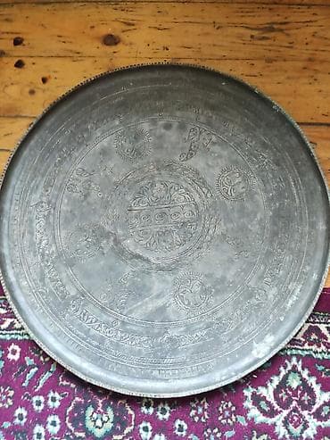 qedimi pullarin alinmasi: Antik mis samovar və əl işləməli mis sini - Samovar: Tula istehsalı — 4