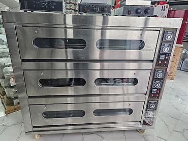 lahmacun sobası: Elektrik soba, Şirniyyət üçün, Pizza, Çörək, 3 mərtəbəli, Yeni — 3
