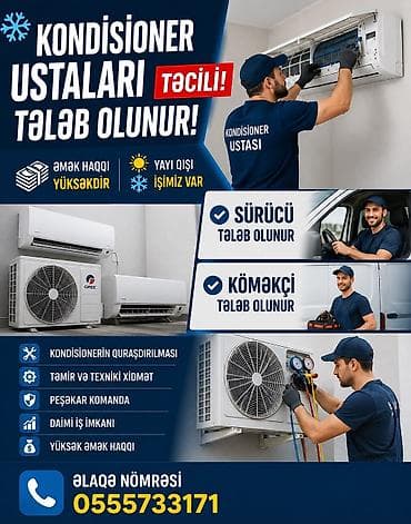 Xidmətlər: Təmir, Split kondisionerlər, Quraşdırılma — 1
