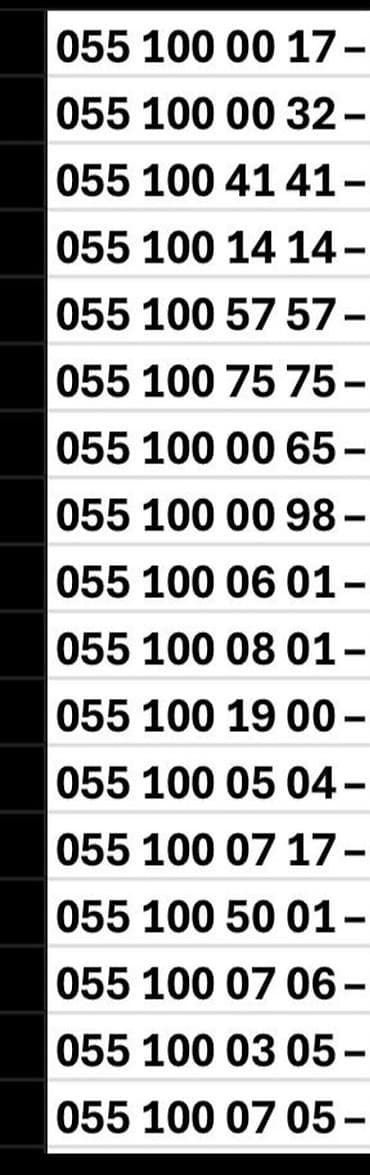 099 olan nomreler: Nömrə: ( 099 ) — 5