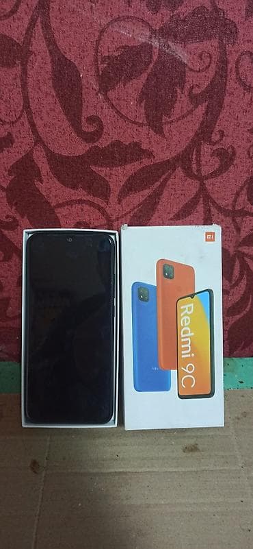 usb sata: Redmi 9C, 128 GB, rəng - Qara, Sənədlərlə — 1