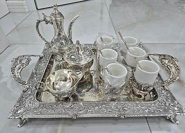 kapuçino: Qəhvə dəsti, rəng - Gümüşü, Metal — 8