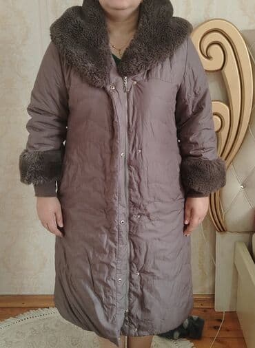 женские длинные кофты: Qadınlar üçün isti qış üst geyimləri - Model 1: Tünd bənövşəyi rəngdə — 1